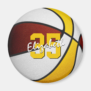 Maroon Basketball-Gastgeschenke Magnet