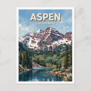 Maroon Bells Aspen Colorado Postkarte