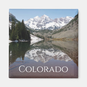 Maroon Bells bei Aspen Colorado Magnet