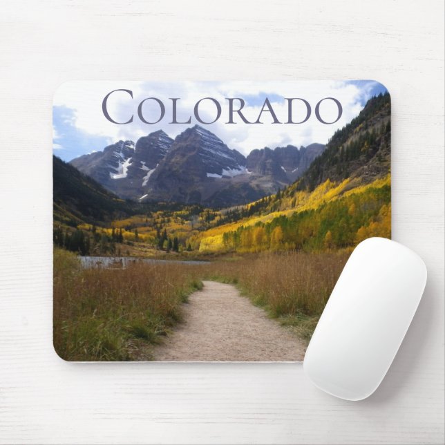Maroon Bells Colorado Travel Mousepad (Mit Mouse)