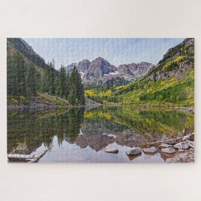 Maroon Bells im Herbst, Colorado Puzzle (Horizontal)