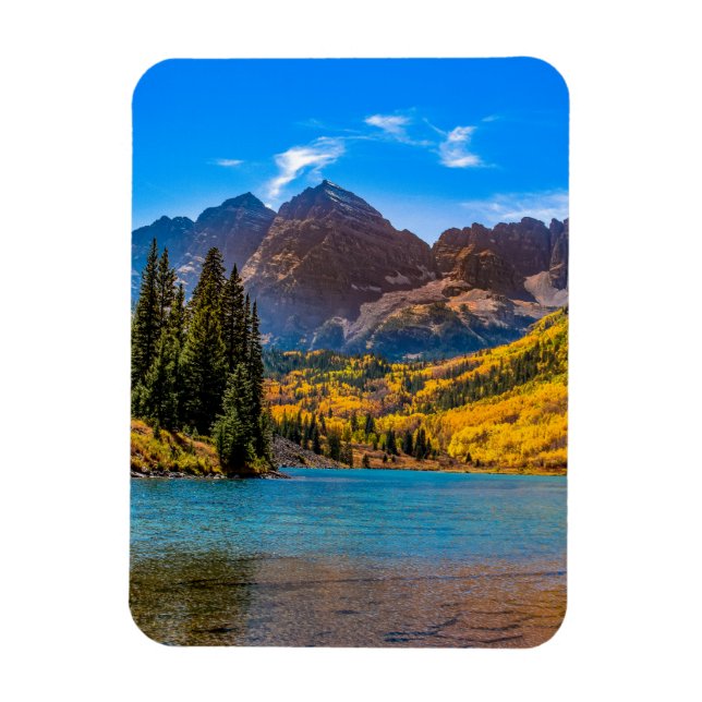 Maroon Bells in Aspen, Colorado Magnet (Vertikal)