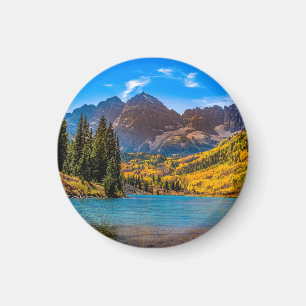 Maroon Bells in Aspen, Colorado Magnet