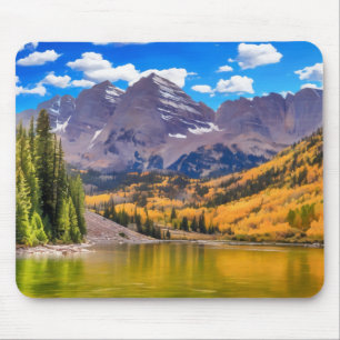 Maroon Bells in Aspen, Colorado Mousepad