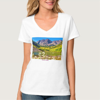 Maroon Bells in Aspen Colorado T-Shirt