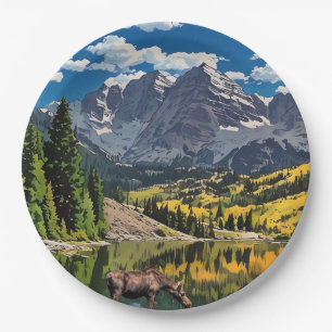 Maroon Bells Paper Napkin Pappteller