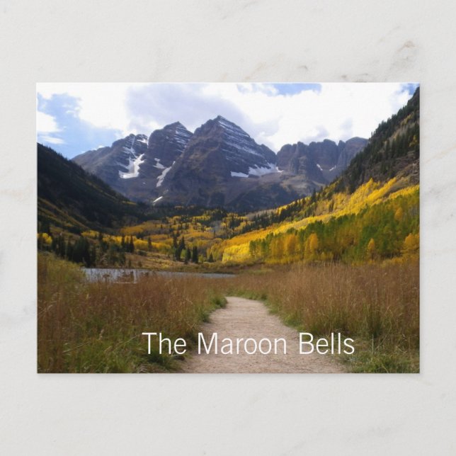 Maroon Bells Postcard Postkarte (Vorderseite)
