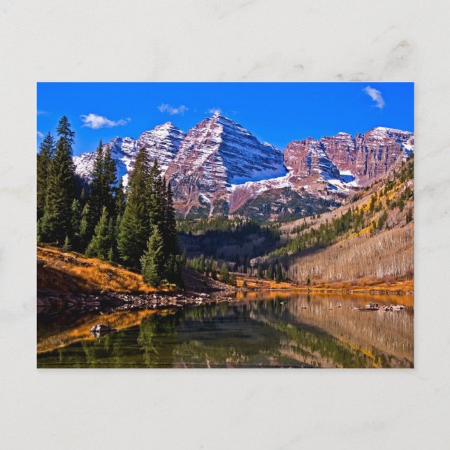 Maroon Bells Postkarte (Vorderseite)