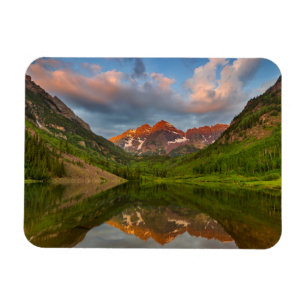 Maroon Bells Reflektieren in Calm Maroon Magnet