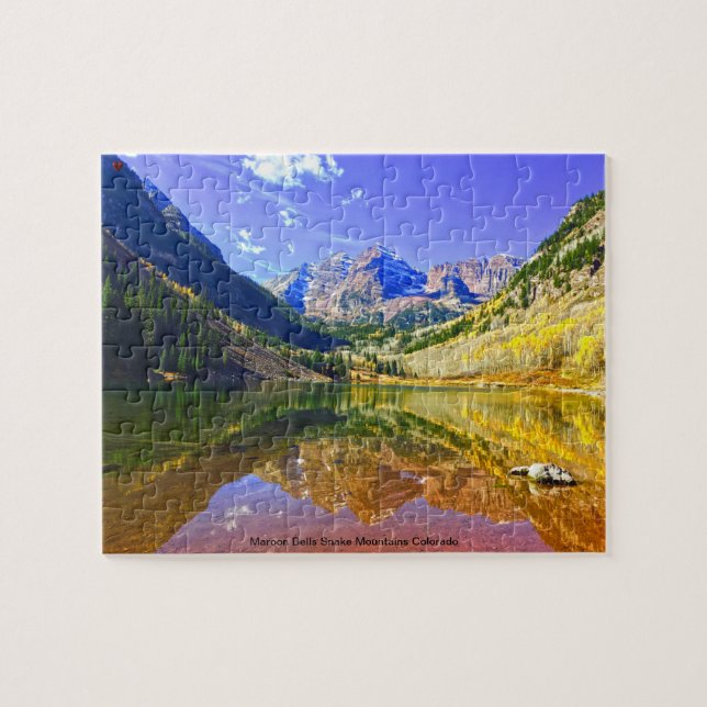 Maroon Bells Snake Mountains Colorado Puzzle (Horizontal)