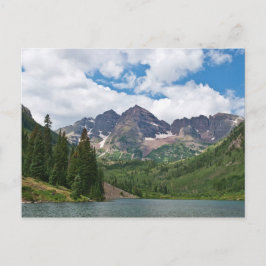 Maroon Bells und Maroon Lake Postkarte