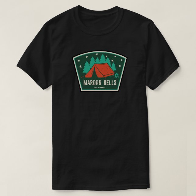 Maroon Bells Wilderness Camping T-Shirt (Design vorne)
