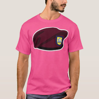Maroon Beret Flash DUI 173. Support Battalion wo T-Shirt
