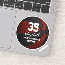 Maroon Black Basketball Team Party Geschenkideen