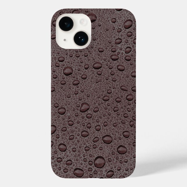 Maroon-Braunwasser-Tropfen Case-Mate iPhone Hülle (Rückseite)