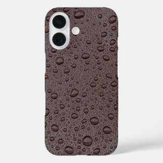 Maroon-Braunwasser-Tropfen iPhone 16 Hülle
