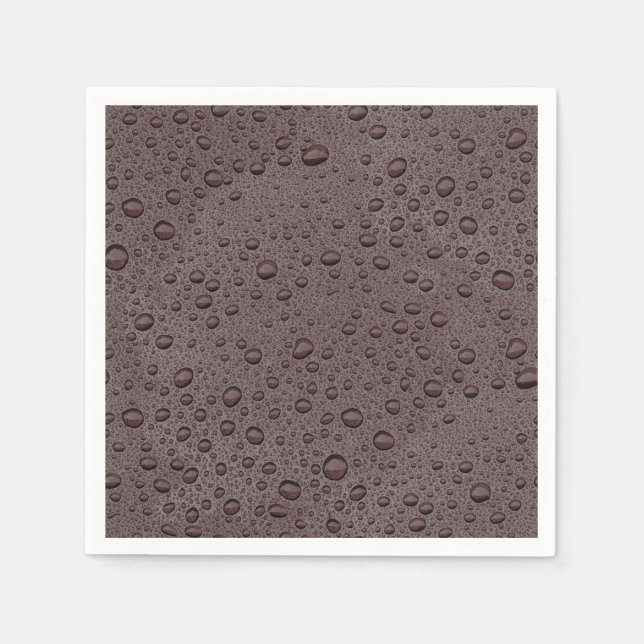 Maroon-Braunwasser-Tropfen Serviette (Vorderseite)