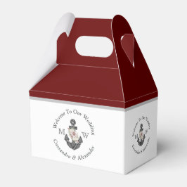 Maroon Burgundy Red Geschenkschachtel