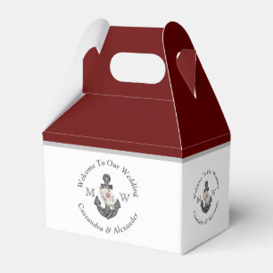 Maroon Burgundy Red Geschenkschachtel