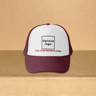 Maroon Business Brand auf Trucker Hat Truckerkappe
