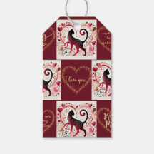 Maroon Cat - Wrapping Paper