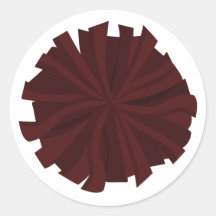Maroon Cheerleader Pom Pom