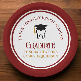 Maroon Dental School Custom Graduation Party Pappteller