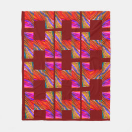 Maroon Desert Inspiration Fleecedecke