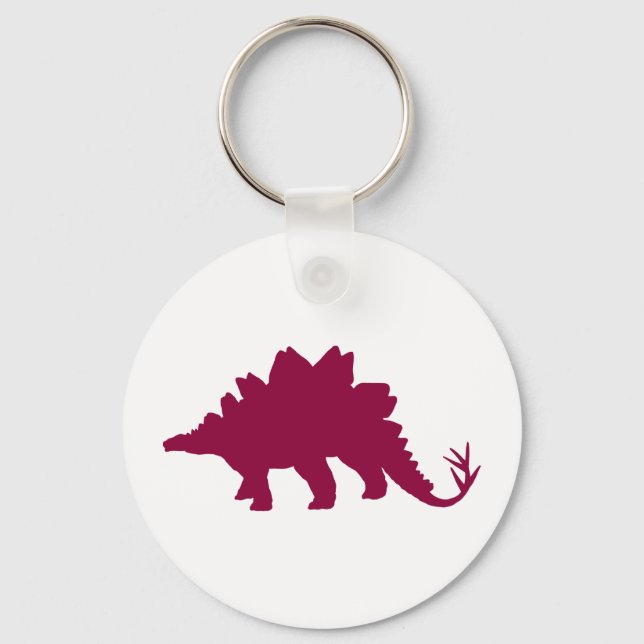 Maroon Dinosaur Schlüsselanhänger (Vorderseite)