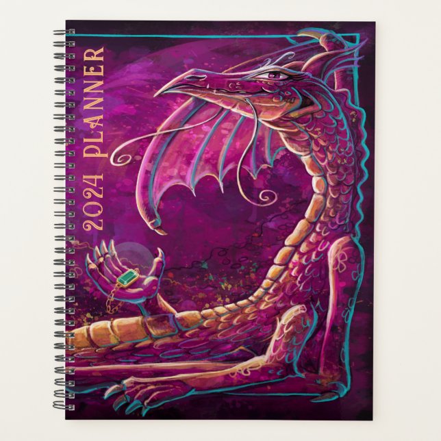 Maroon Dragon Planner Planer (Vorderseite)