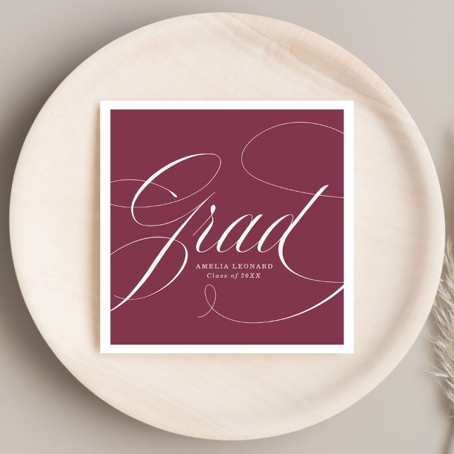 Maroon | Eloquence Graduation Serviette (Von Creator hochgeladen)