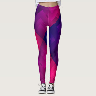 Maroon Farbe geometrische einfache Design Leggings