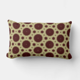 Maroon geometric motif throw pillow lendenkissen