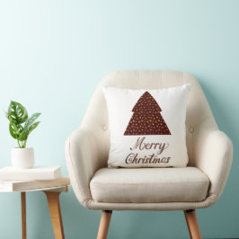 Maroon Glitzer Weihnachten - fröhliche Weihnachten Kissen