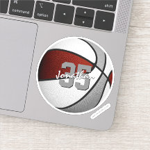 Maroon graue Basketballmannschaft färbt Geschenke 