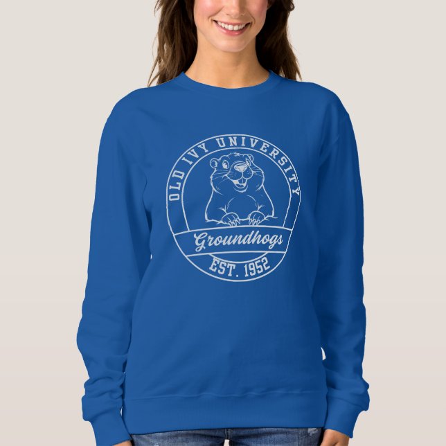 Maroon Groundhogs Darker Sweatshirt - Damen (Vorderseite)