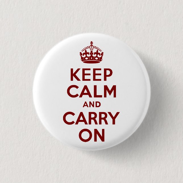 Maroon halten Sie ruhig und fahren fort Button (Vorderseite)