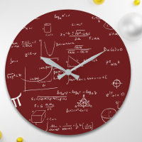 Maroon Handgeschriebene Mathematik Equations Schoo