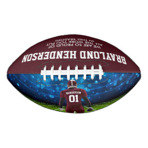 Maroon Jersey Personalisiert Player Football