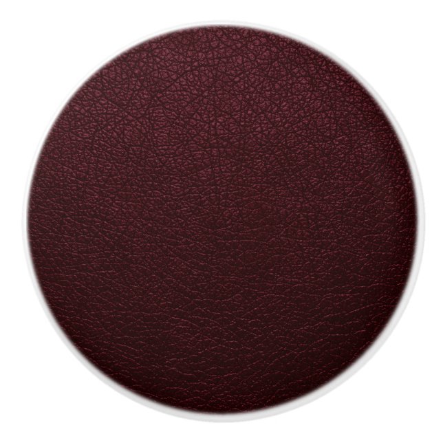 Maroon Leather Keramikknauf (Vorderseite)