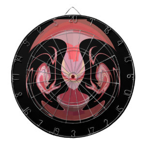 Maroon Majestät: Rustikale Strahlung in texturiert Dartscheibe