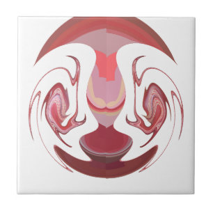 Maroon Majestät: Rustikale Strahlung in texturiert Fliese