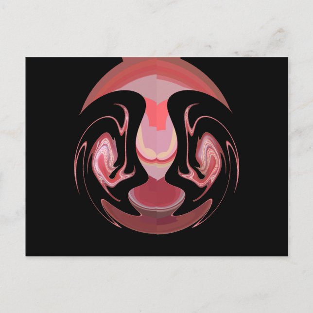 Maroon Majestät: Rustikale Strahlung in texturiert Postkarte (Vorderseite)