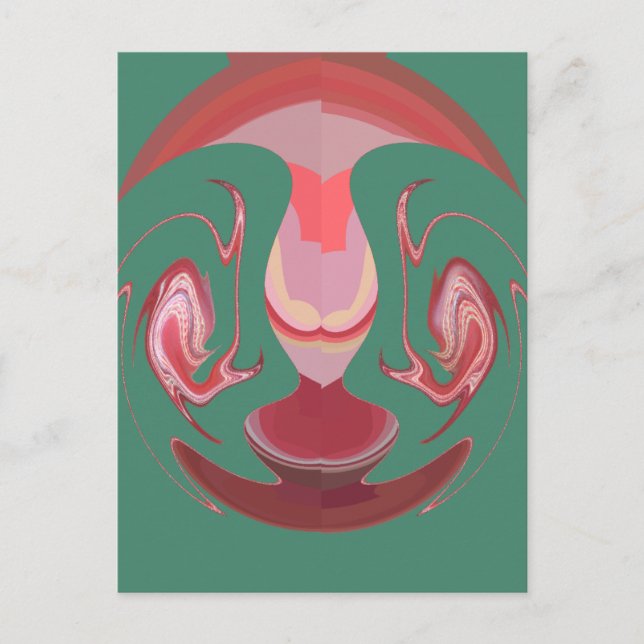 Maroon Majestät: Rustikale Strahlung in texturiert Postkarte (Vorderseite)