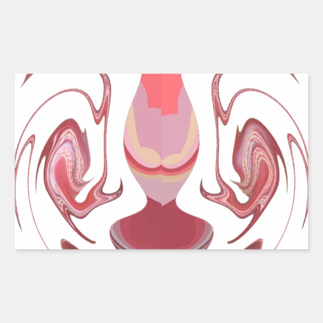 Maroon Majestät: Rustikale Strahlung in texturiert Rechteckiger Aufkleber (Vorderseite)