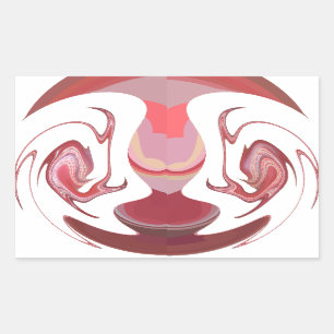 Maroon Majestät: Rustikale Strahlung in texturiert Rechteckiger Aufkleber