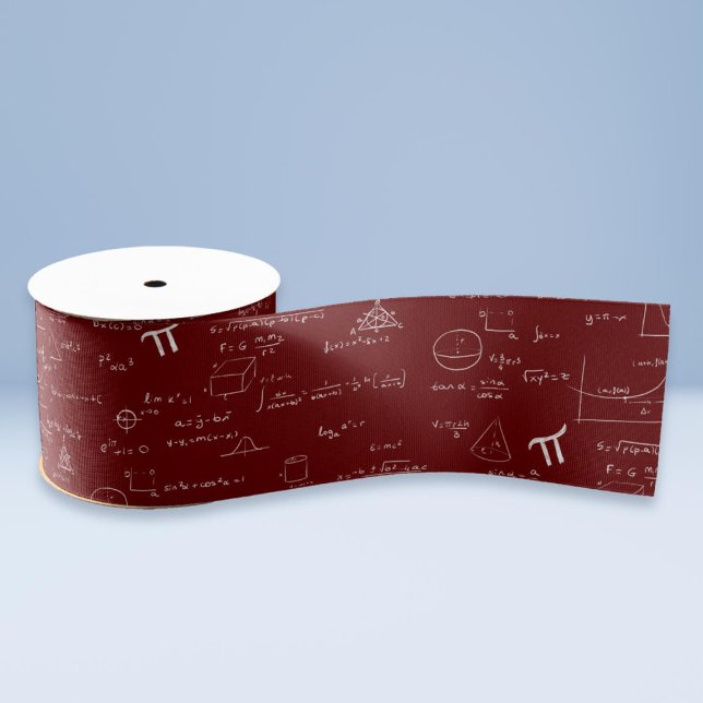 Maroon Math Equations Formeln Algebra Ribbon Ripsband (Von Creator hochgeladen)