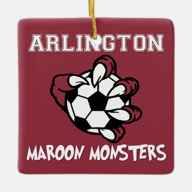 Maroon Monsters Ornament (Vorderseite)