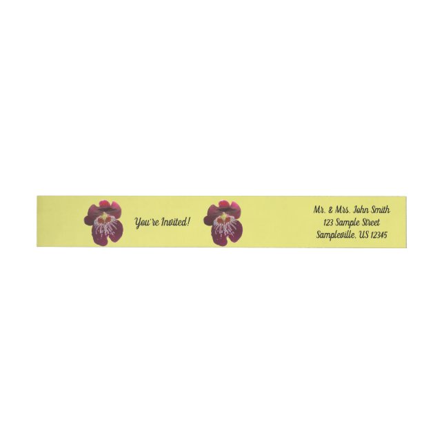Maroon Orchideen II Elegante Blumen (Person)