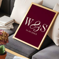 Maroon Paare erste Hochzeitsgeschenk